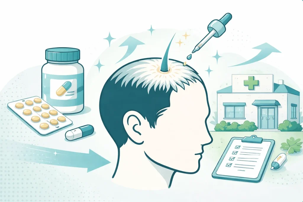 AGA治療のイラスト