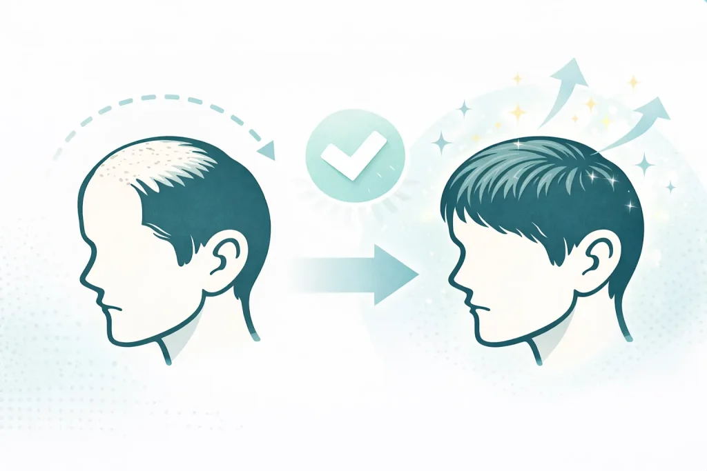 AGAの効果イラスト