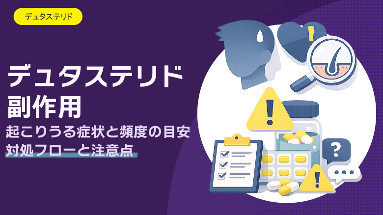 デュタステリドの副作用｜起こりうる症状・頻度・対処法をわかりやすく整理