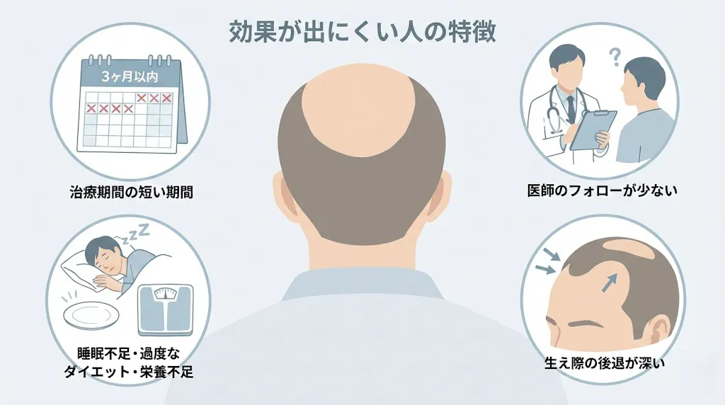 効果が出にくい人の特徴図