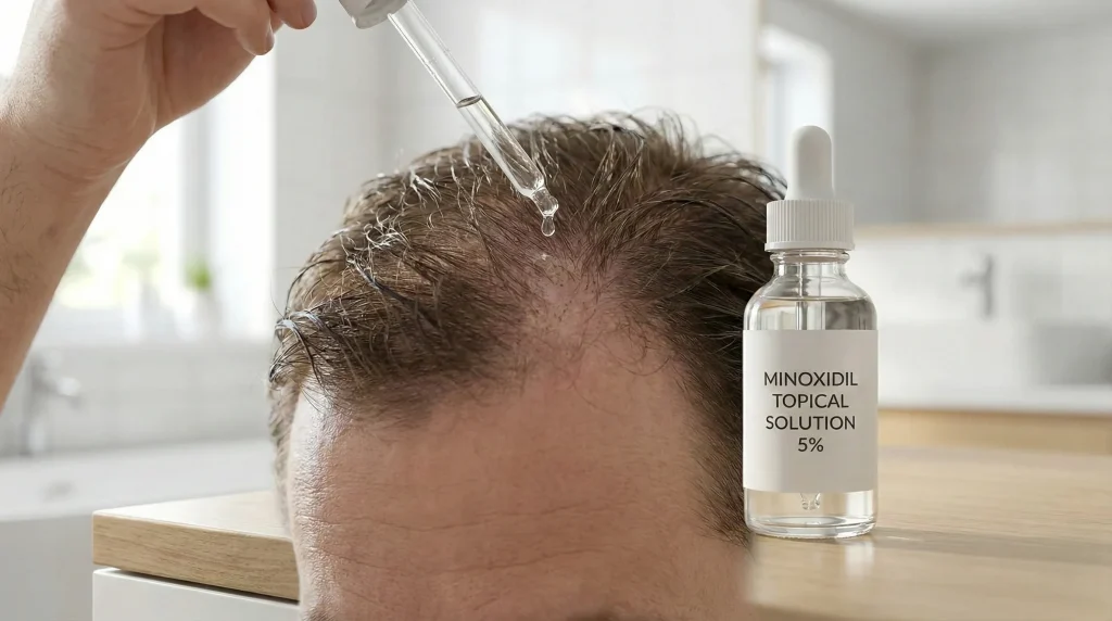 ミノキシジル外用薬使用画像